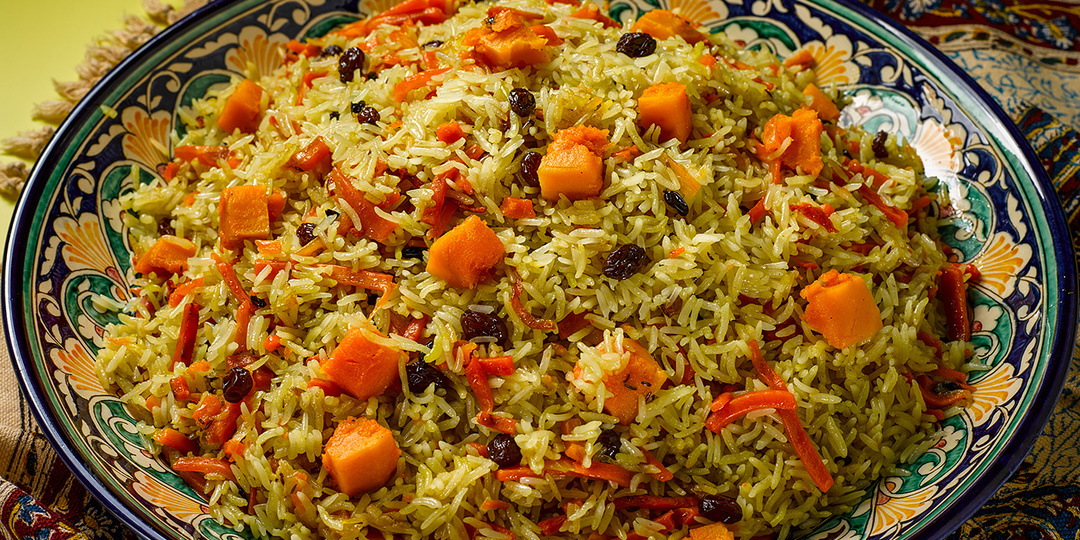 Бухарский плов с тыквой
