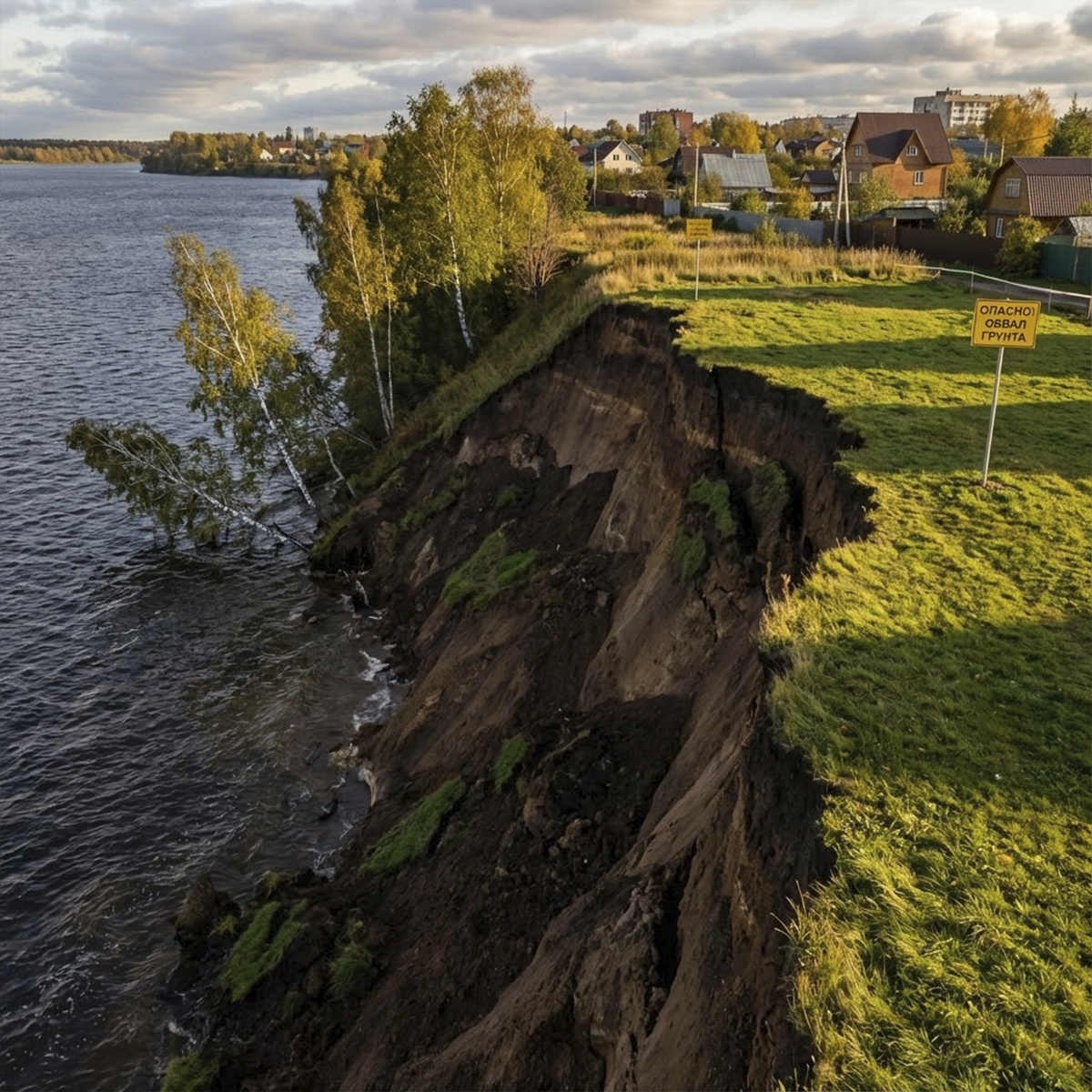 Береговые оползни в Петербурге