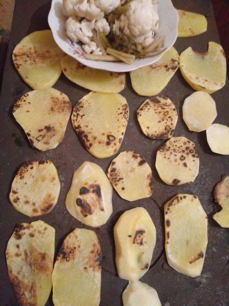 Картошка на печи «плеч»