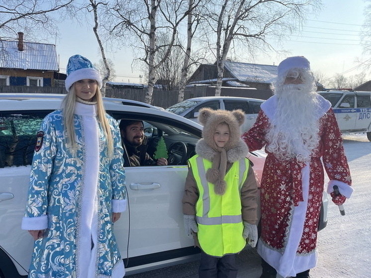     Полицейский Дед Мороз: в Хабаровском крае напомнили о ПДД перед Новым Годом фото: пресс-служба Госавтоинспекции Хабаровска