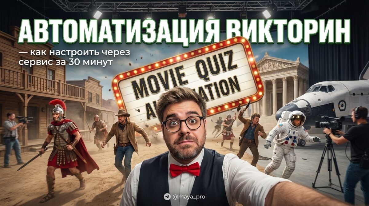    Как настроить автоматизацию викторин по фильмам за 30 минут Артур Хорошев