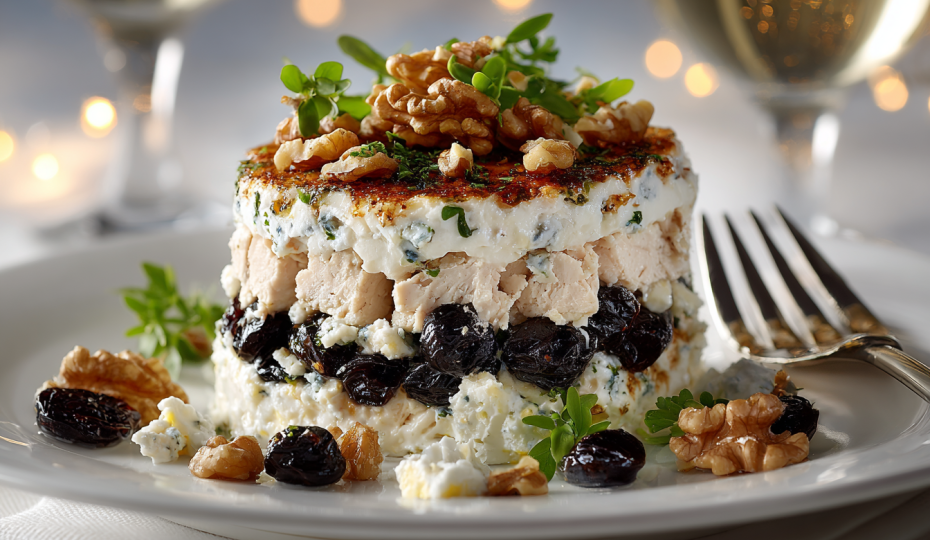 Салат «Нежность» с курицей и черносливом на Новый год: просто и вкусно
