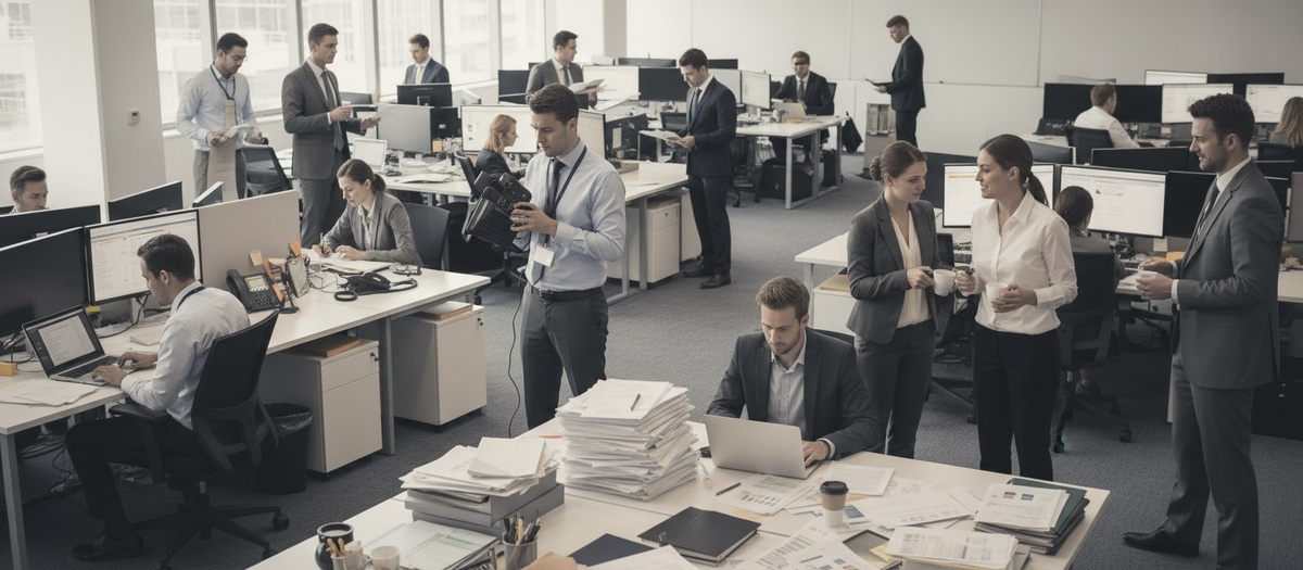 Активная работа без общей логики и направления.