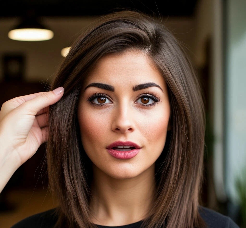 Вот у меня получился ещё темнее и такой же тусклый! Прекрасно гармонирует с мертвенно бледным хлебалом. Если я засыпаю на спине, можно подумать, что я уже сдохла. 