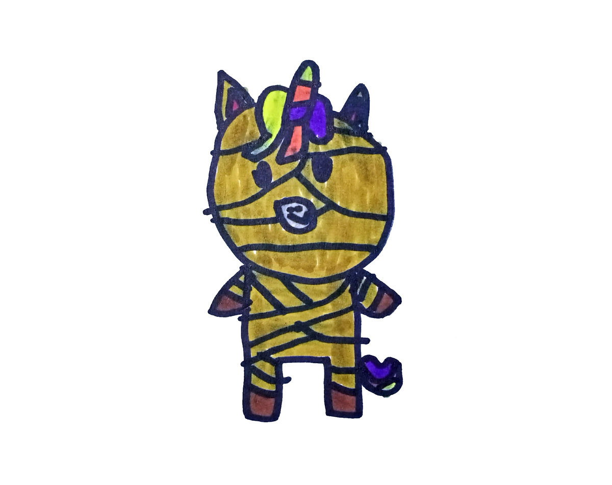 Единорог - мумия. 