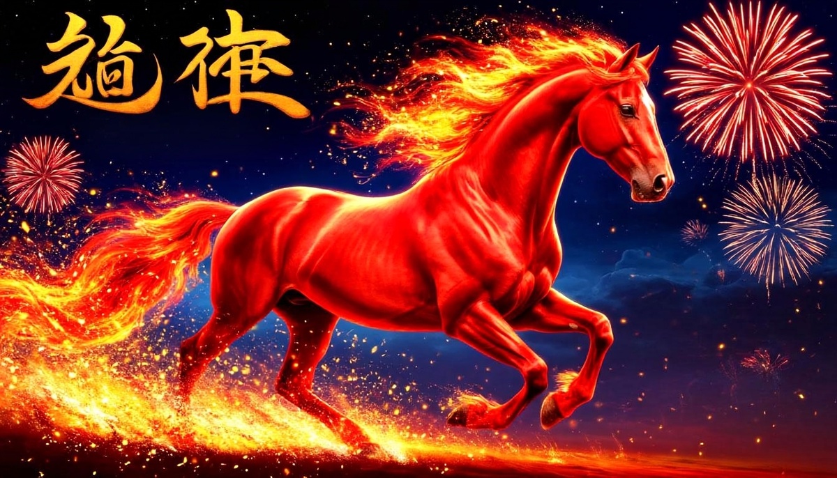 Бегущая огненая лошадь