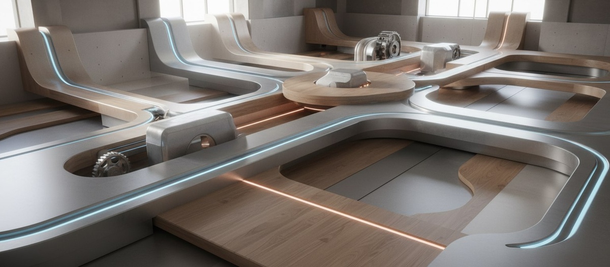 Визуальное ощущение системы: элементы связаны между собой и работают только вместе, а не по отдельности.