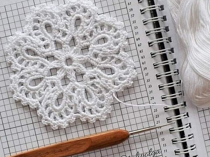 Нежный мотив, из которого может получиться красивая снежинка