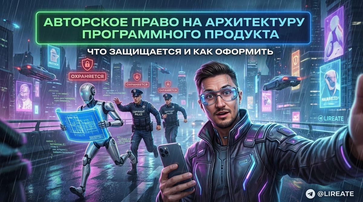    Авторское право на архитектуру программного продукта и его оформление. Лирейт