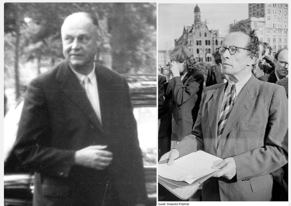 Фридрих-Вильгельм Круммахер, бывший дивизионный священник (по чину равный генерал-майору). После войны был епископом Берлина и Бранденбурга, Померании, занимал высокие посты в Евангелической церкви в Германии/ГДР. Генерал-лейтенант Винценц Мюллер на демонстрации в защиту мира 22 июня 1950 г. В послевоенные годы В.Мюллер занимал руководящие посты в народной полиции
и в Национальной народной армии ГДР. 