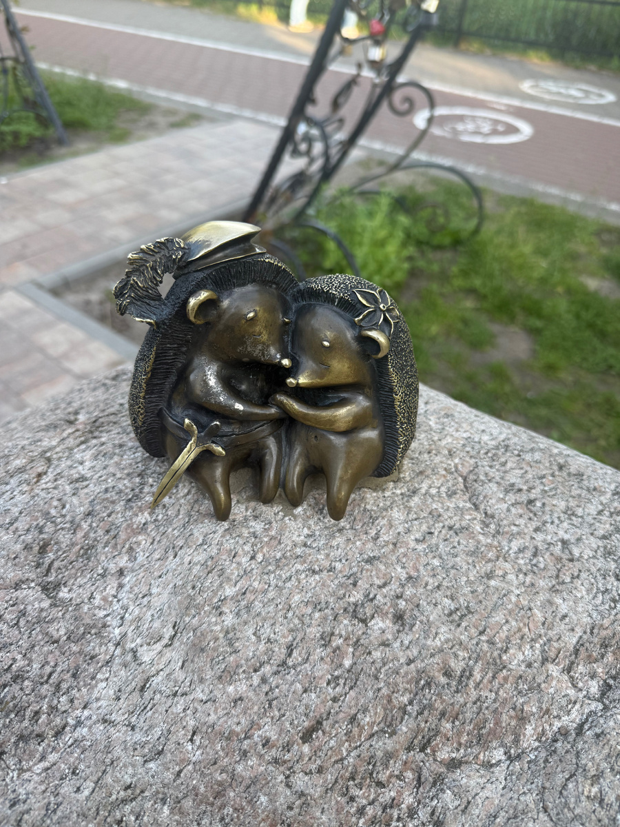 Влюбленная пара Ежео и Ежетта. Фотография автора.