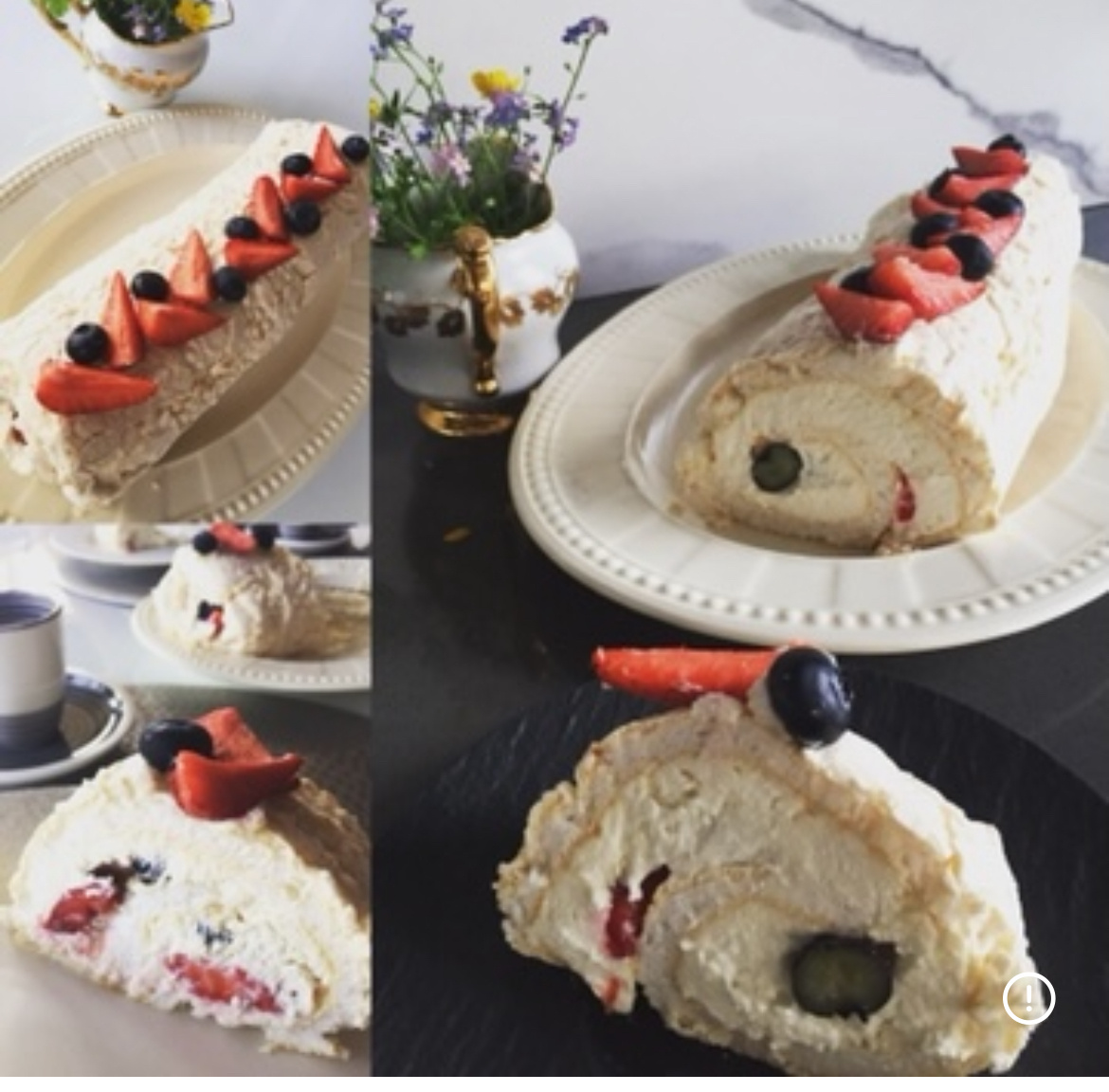 Двойной крем и ягоды