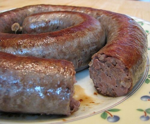 Домашняя колбаса с куриной печенью и гречкой