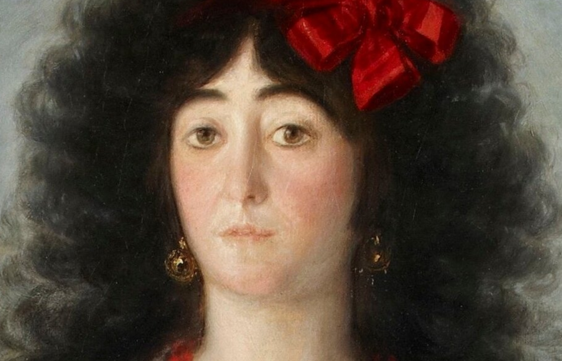 Франциско Гойя "Портрет герцогини Альба", фрагмент картины