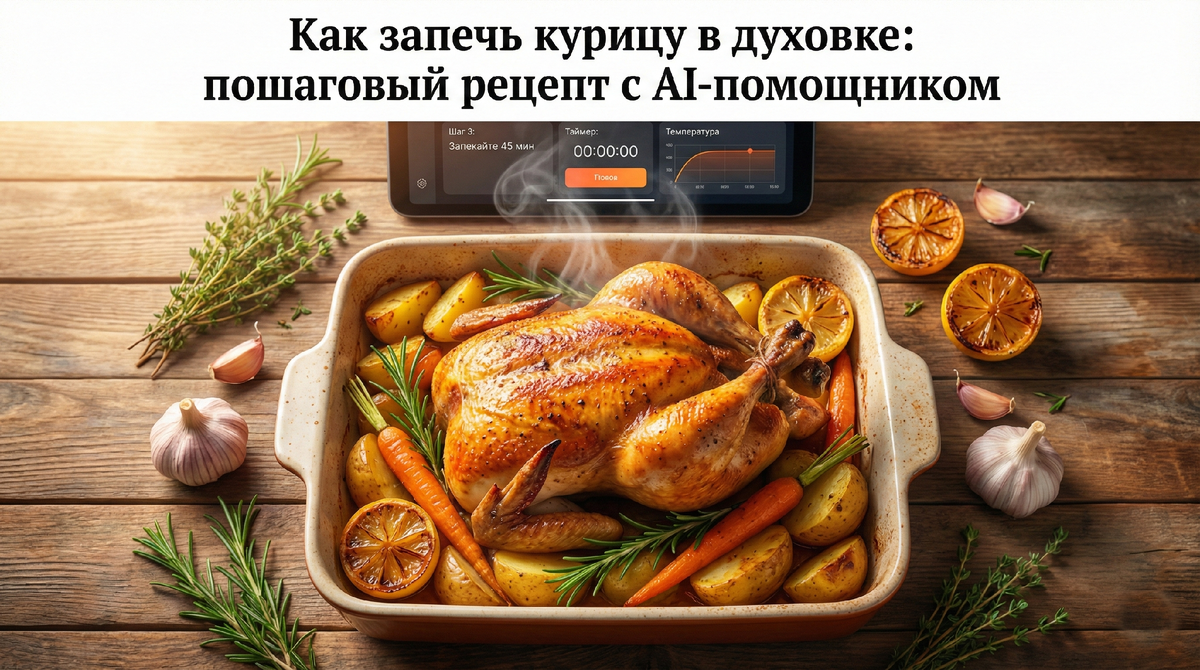 как запечь курицу в духовке при помощи бота в телеграмм