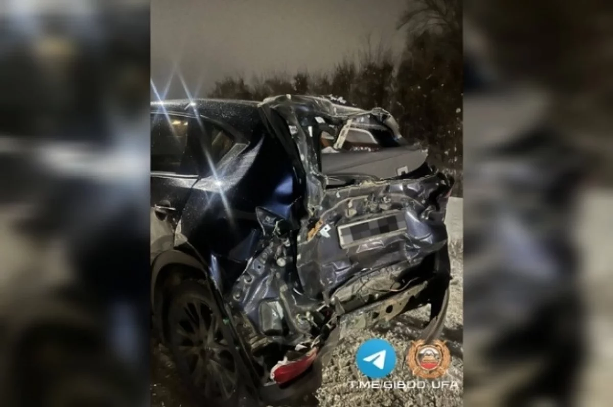 Серьёзное ДТП с фурой под Уфой