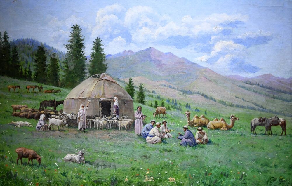  Картина "Юрта в горах" Н. Хлудов  фото из ria.ru
