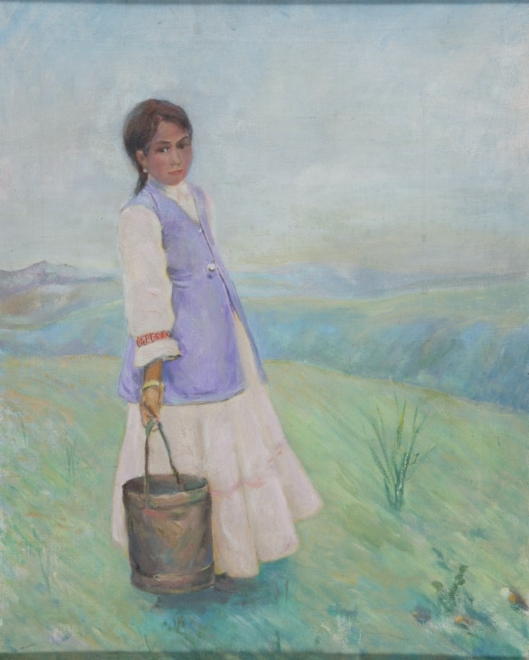  Картина "Девушка - казашка" В. Каптерев фото из rg.ru