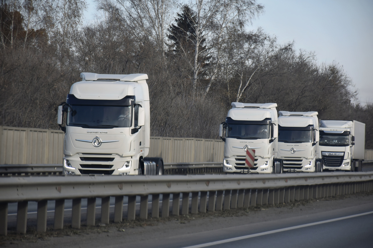 трасса М51, г. Омск, на подъезде к студии грузового чип- тюнинга COMPTRUCK