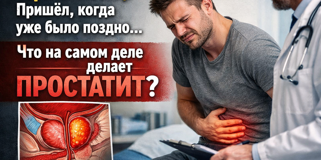 Терпел месяц. Пришёл, когда уже было поздно. Что на самом деле делает простатит?