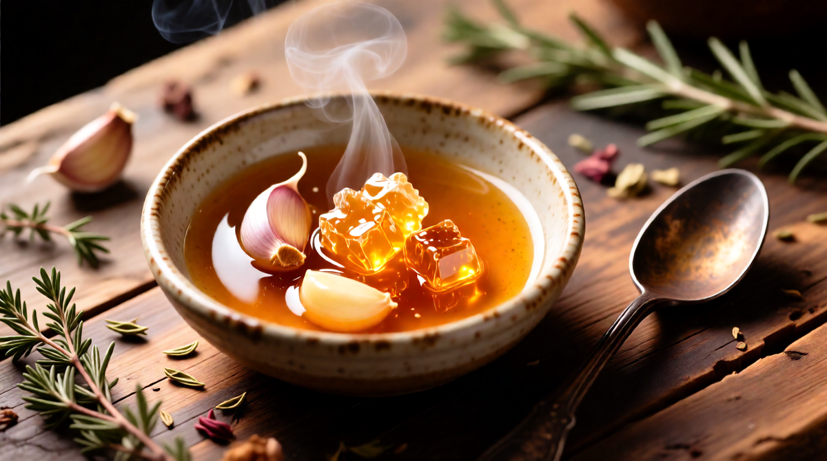 Бальзамический маринад с медом и чесноком