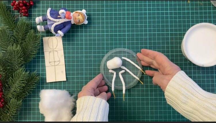 Все заготовки для игрушки, хорошо просохли. Фото: Елочные игрушки ЕленыКа     