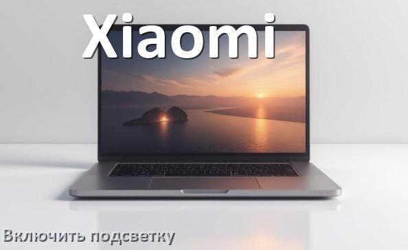 
Как на ноутбуке Xiaomi включить подсветку клавиатуры