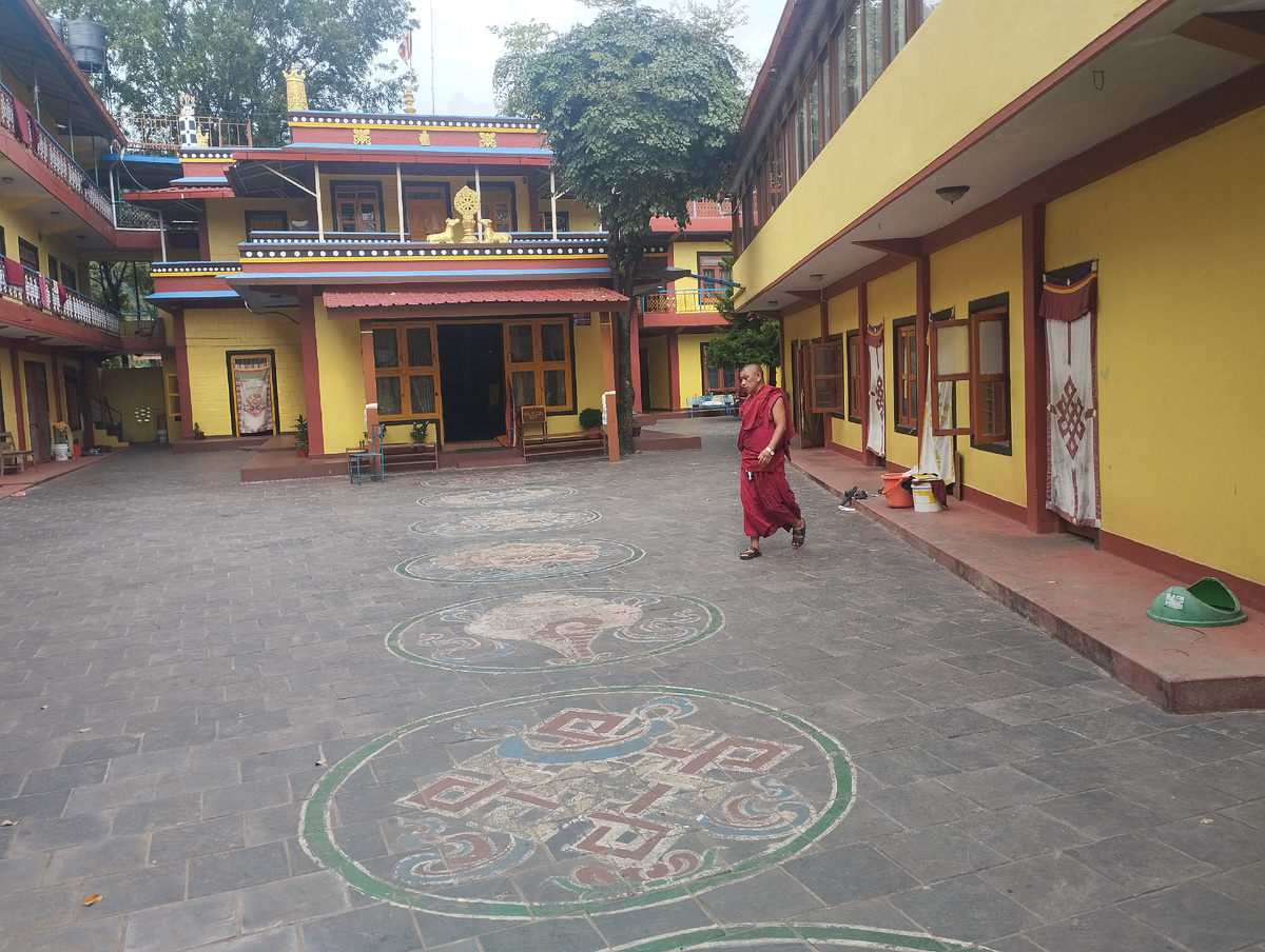 В монастыре