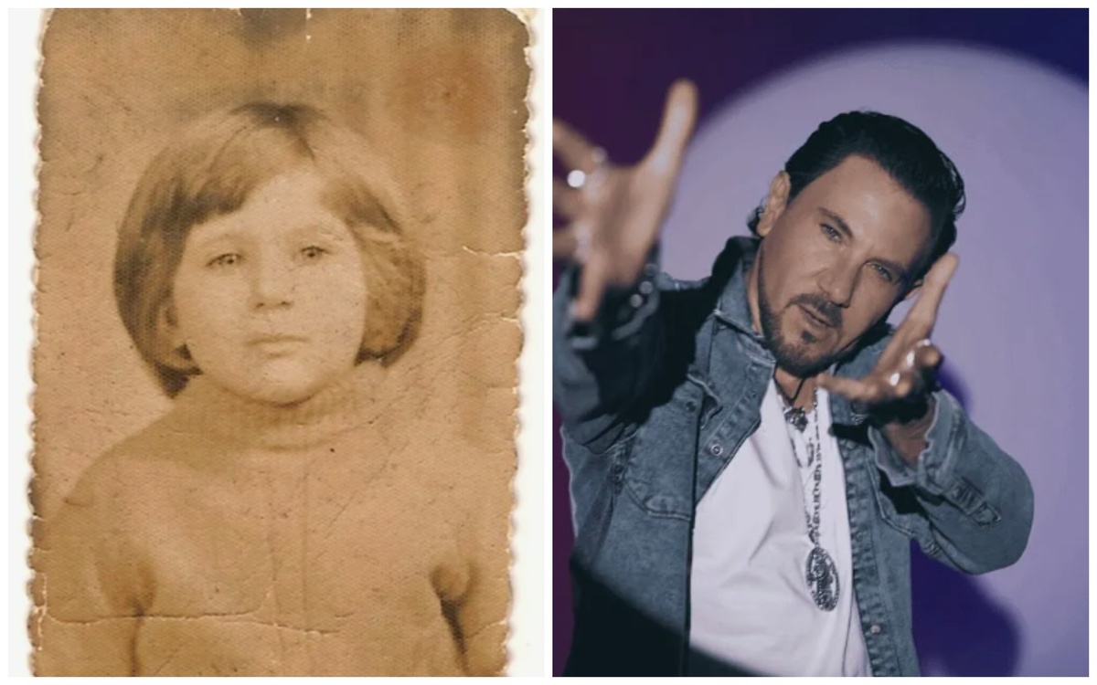 Авраам Руссо в детстве и сейчас. Фото: Pinterest