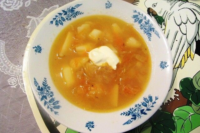 рецепт детского сада, щи из детского сада, щи как в детском саду из квашеной капусты 