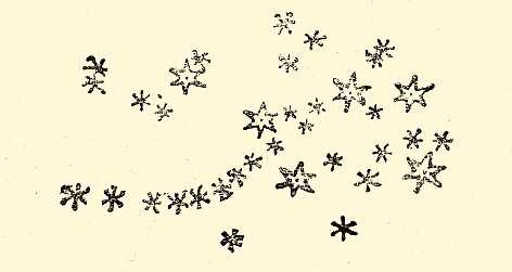 Набросок скопления, сделанный Галилео Галилием.