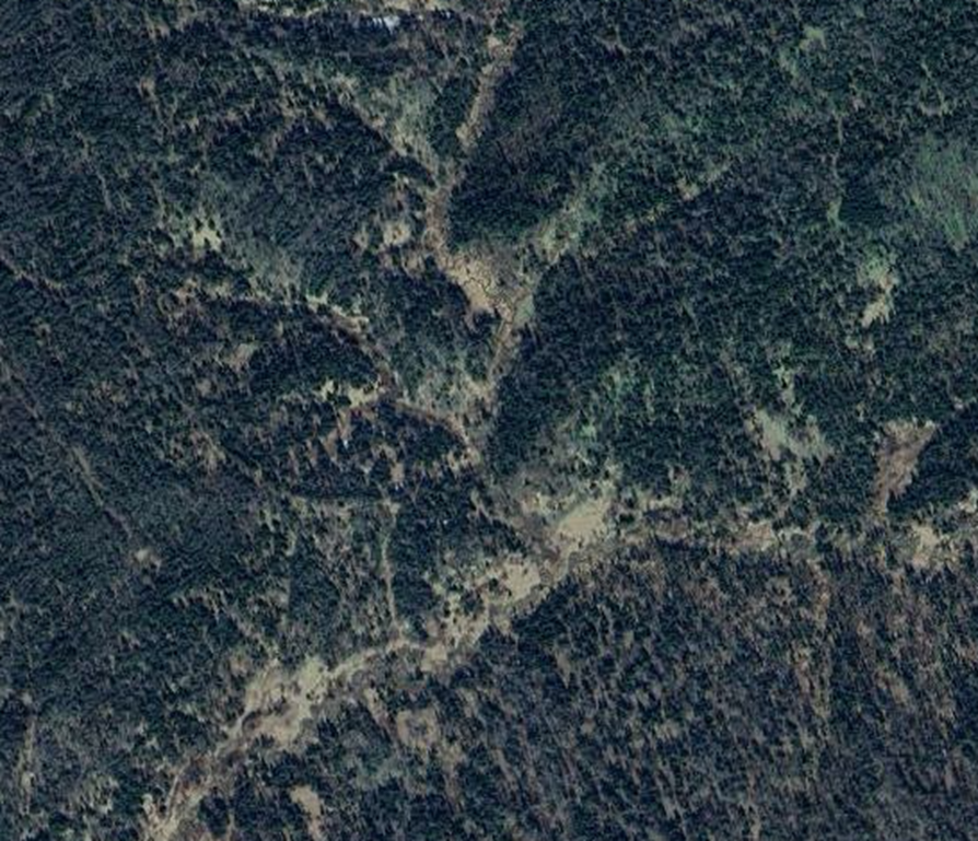 Местность, на которой предположительно находился поселок Ачигус.