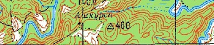 Фрагмент карты 60-е годы.