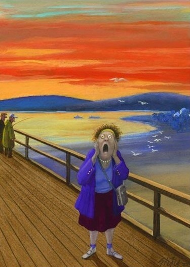 Ортруда Швайнгерт после посещения музея Мунка