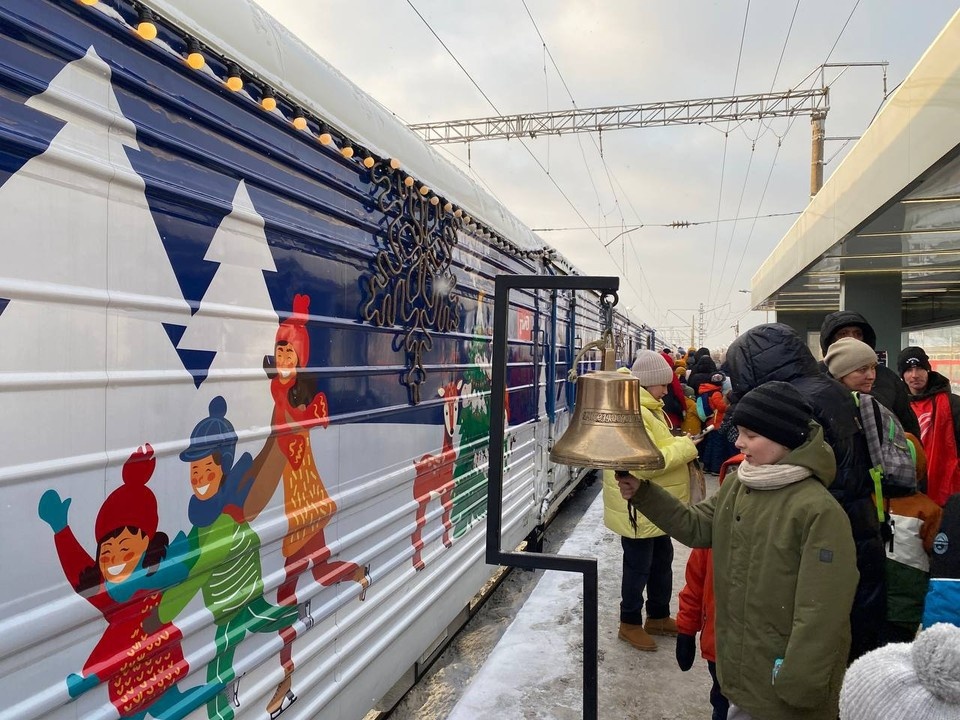    Поезд Деда Мороза прибыл в Нижний Новгород. Фото: ГЖД