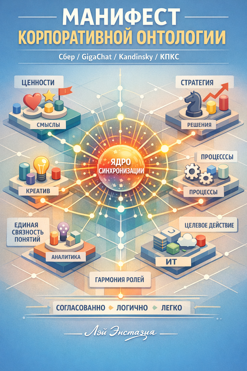 Манифест корпоративной онтологии: Сбер / GigaChat / Kandinsky / КПКС