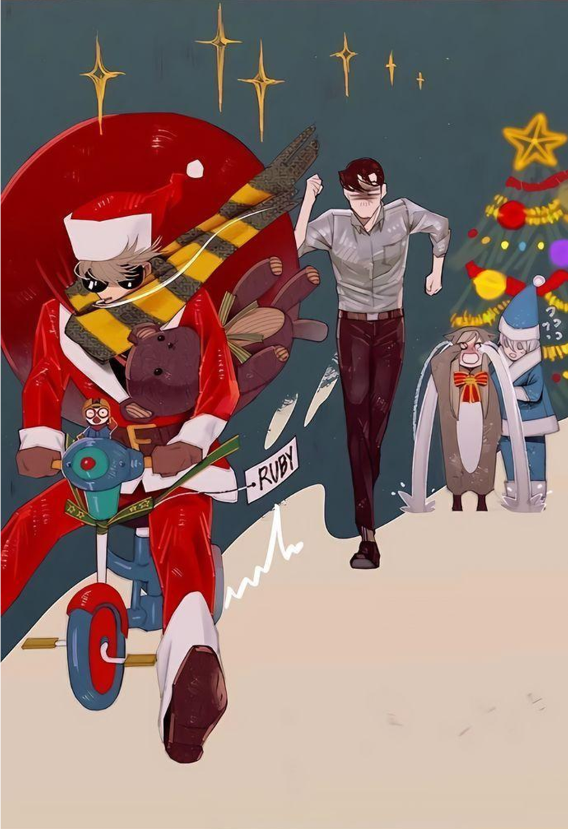 Картинка взята из манхвы "Отвечая на голос из забвения" (p.s. курение вредит Вашему здоровью) 