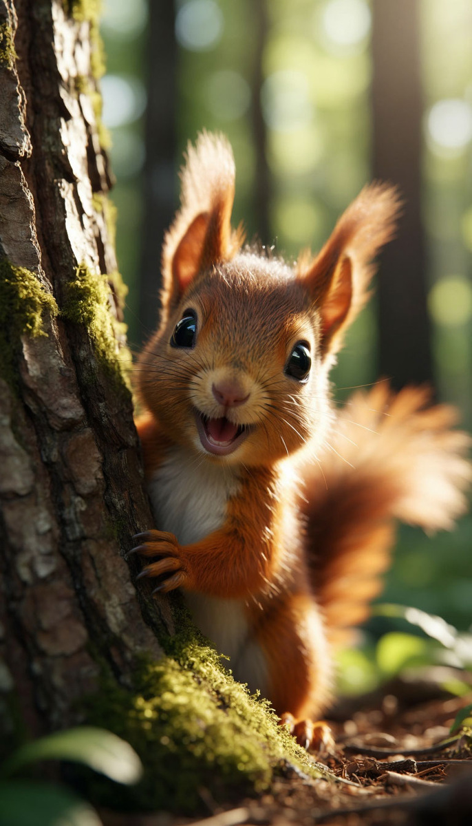 Пример 1 - детёныш белки