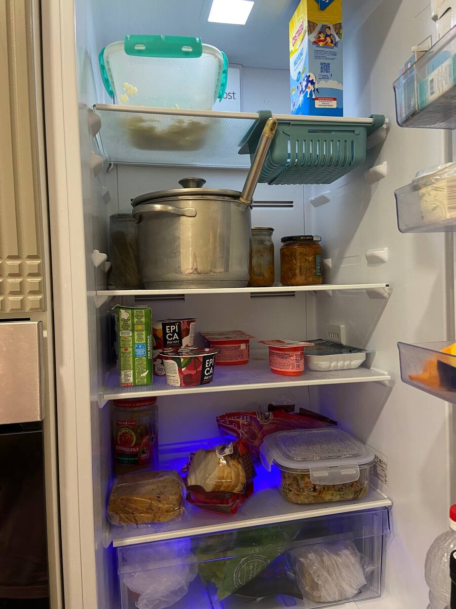 И снова муж не вытащил из супа половник. Еды как раз на 1-2 дня.