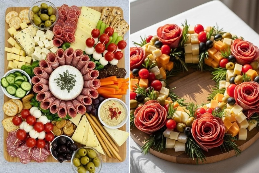 Примеры оформления праздничной подачи блюд.