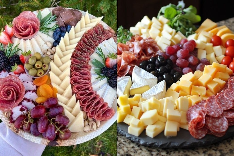 Примеры оформления праздничной подачи блюд.