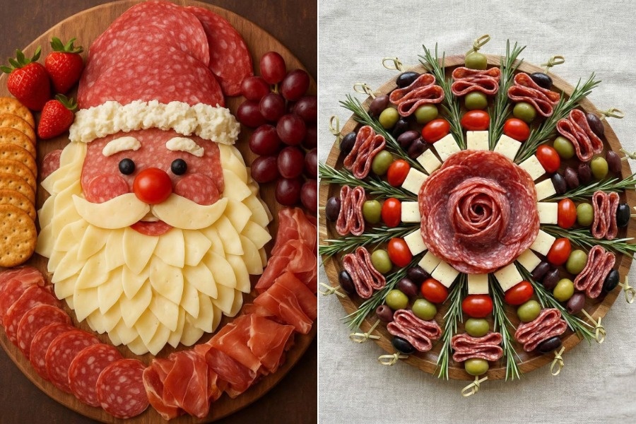 Примеры оформления праздничной подачи блюд.