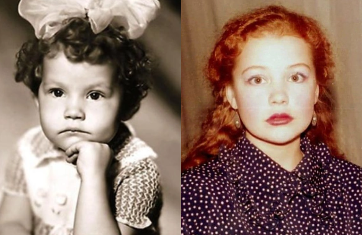 на фото Татьяна Абрамова в детстве и молодости 