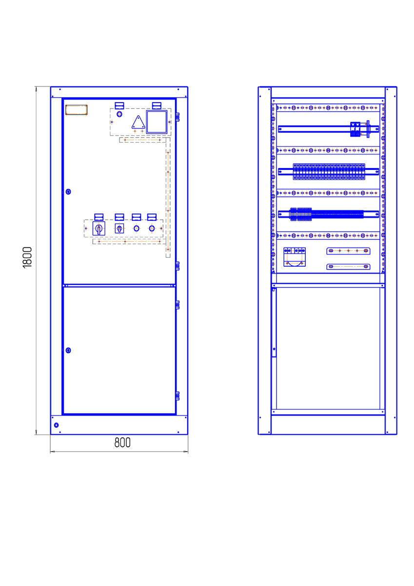 Пример схемы ЩСН производства «НТК Приборэнерго»