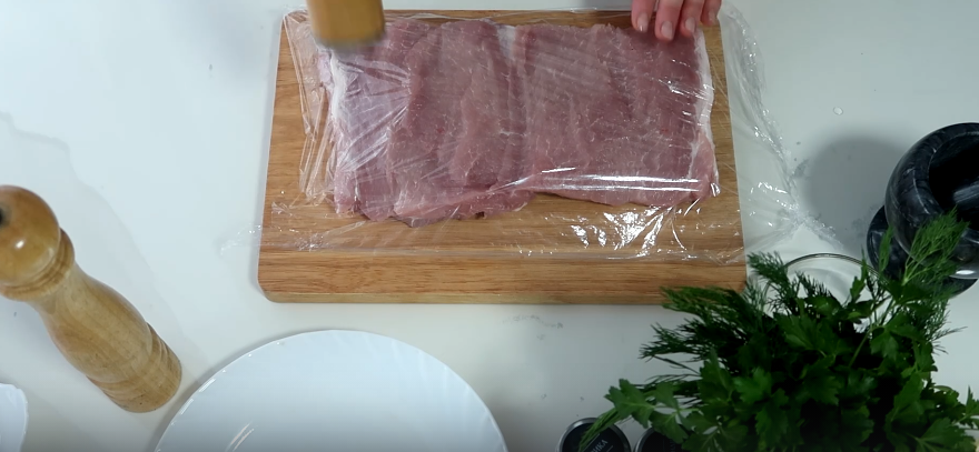 Отбиваем до одинаковой толщины