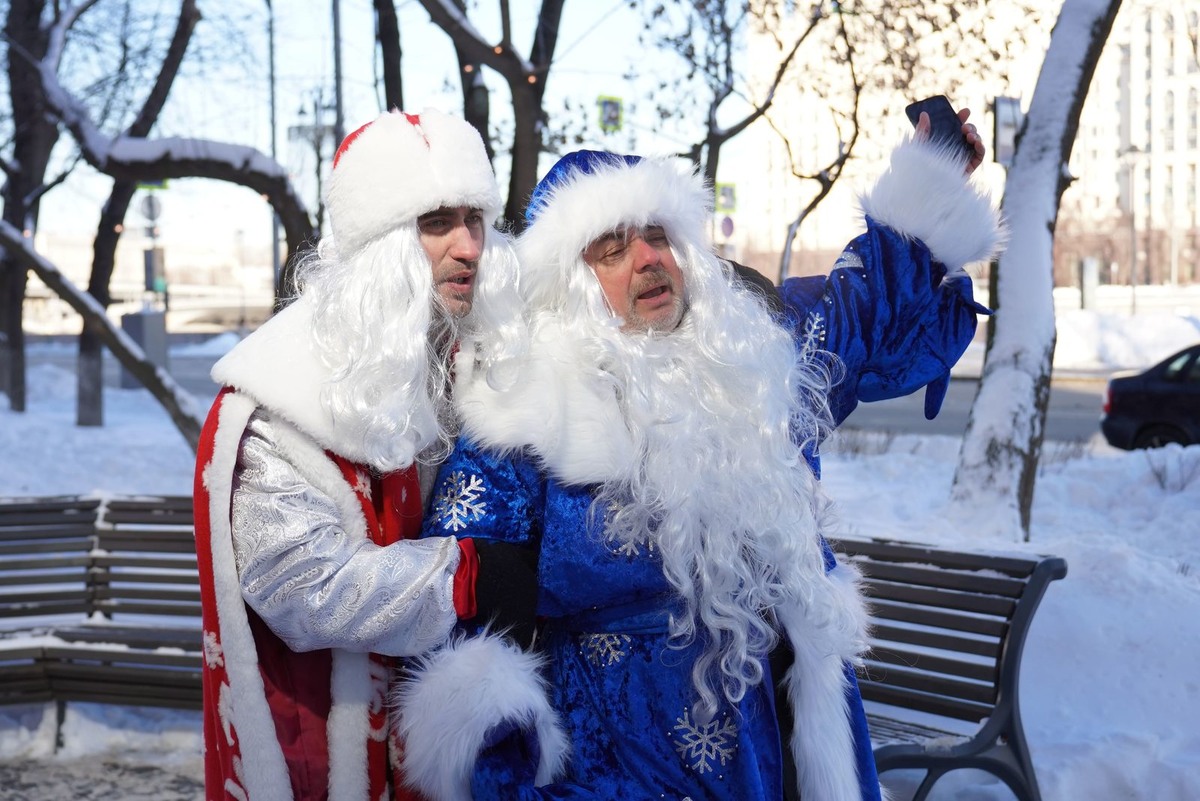 Фото со съёмок фильма «Наш папа Дед Мороз», студия "Синема Революшен", 2025