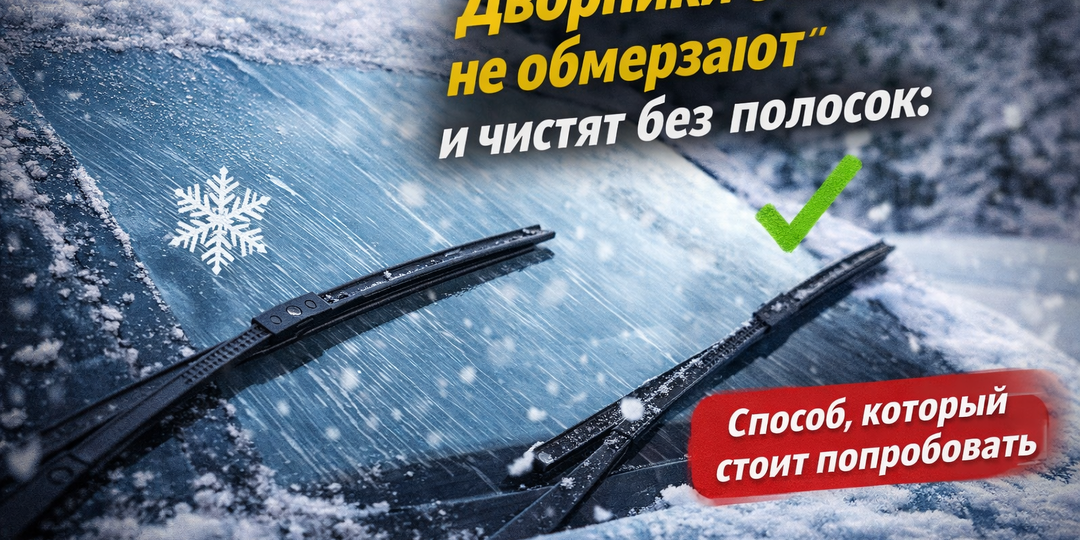 Дворники больше не обмерзают и чистят без полосок: копеечный зимний лайфхак, который реально работает