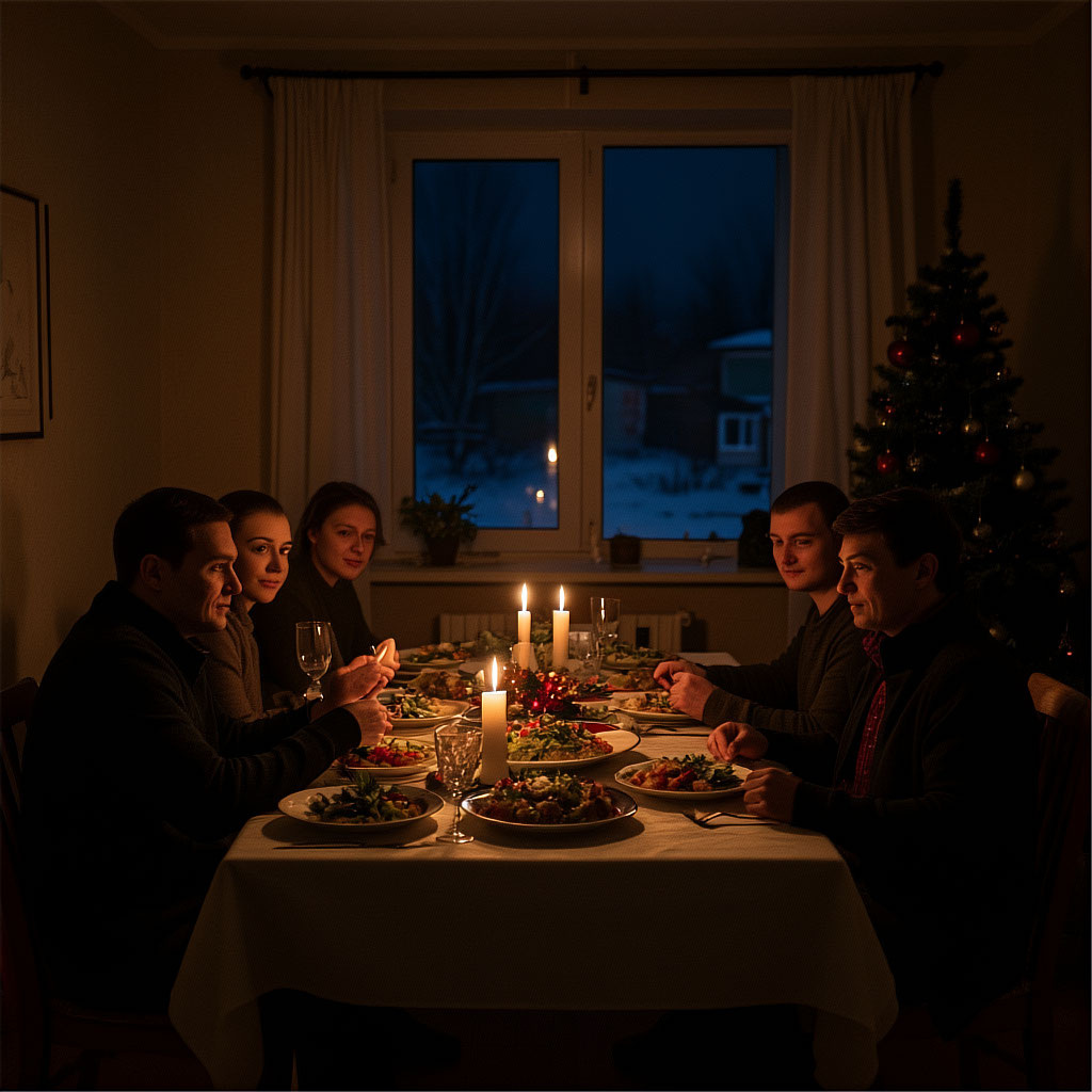 Новый год, а нам отключили электричество