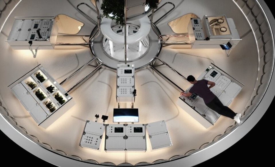 Внутренняя компоновка модуля станции Thunderbird. Рисунок: Max Space