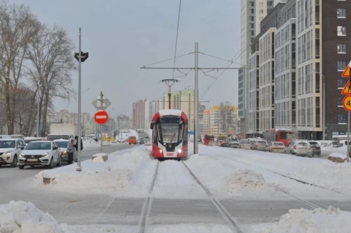    В Перми запустили трамвайное движение на улице Карпинского